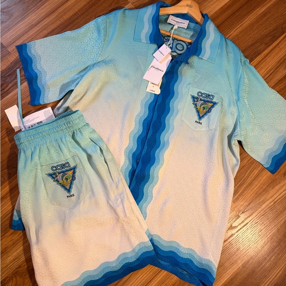 Casablanca silk shorts Set - Picture 1 of 3